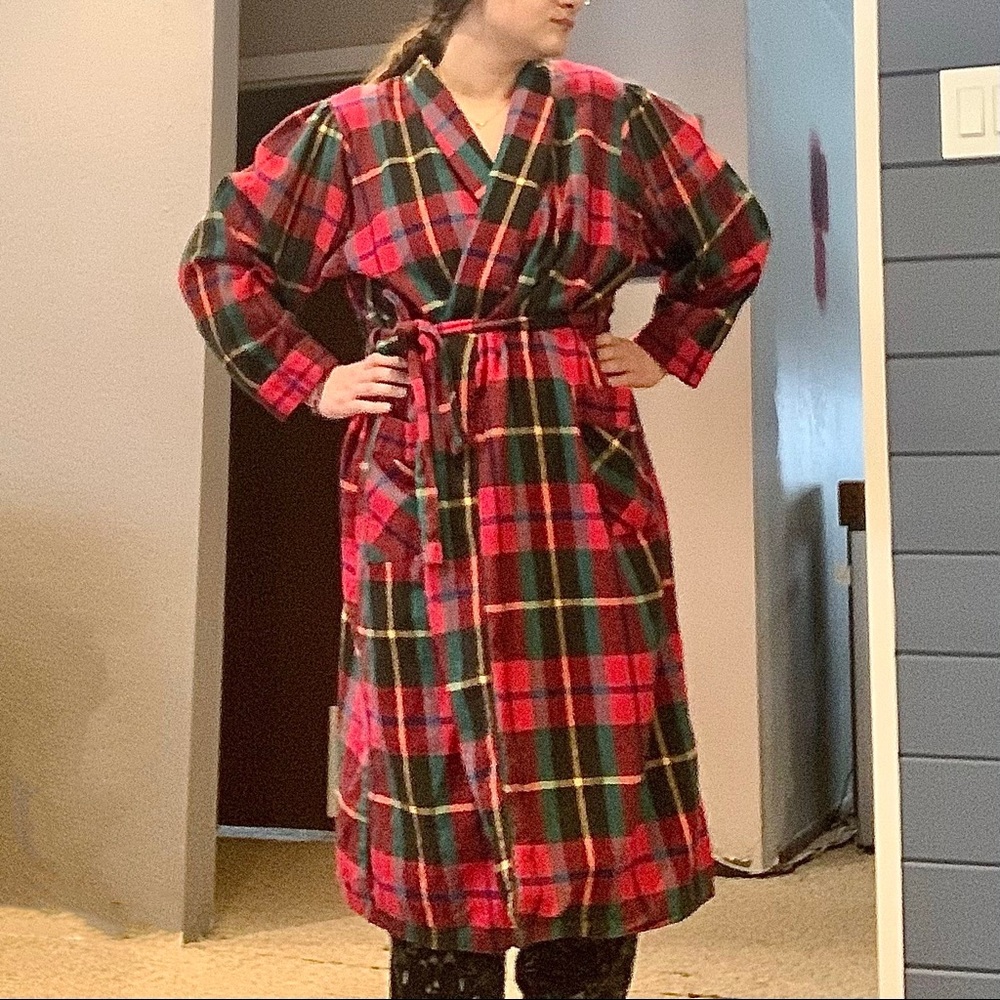 Funky Vintage Flannel Christmas Robe
